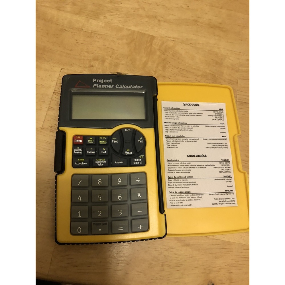 Calculator Project Planner By Sentry New Out Of Package, Has Plastic Pull Tab